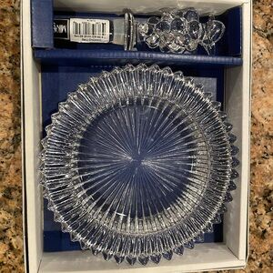 Mikasa Diamond Fire Wine set - coaster holder and grape stopper - pillar…